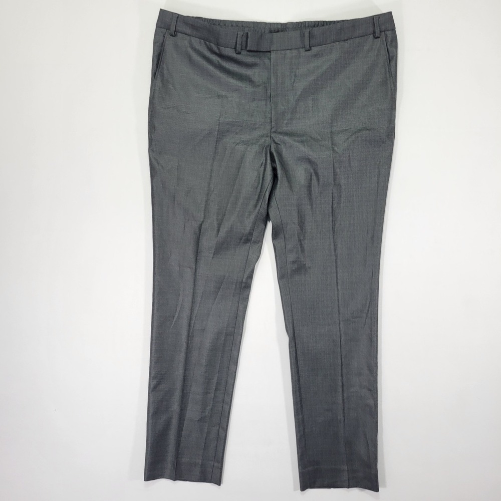 Kenneth Cole Reaction men's Dress pants Techni-Cole Gun Metal 42x30 NEW